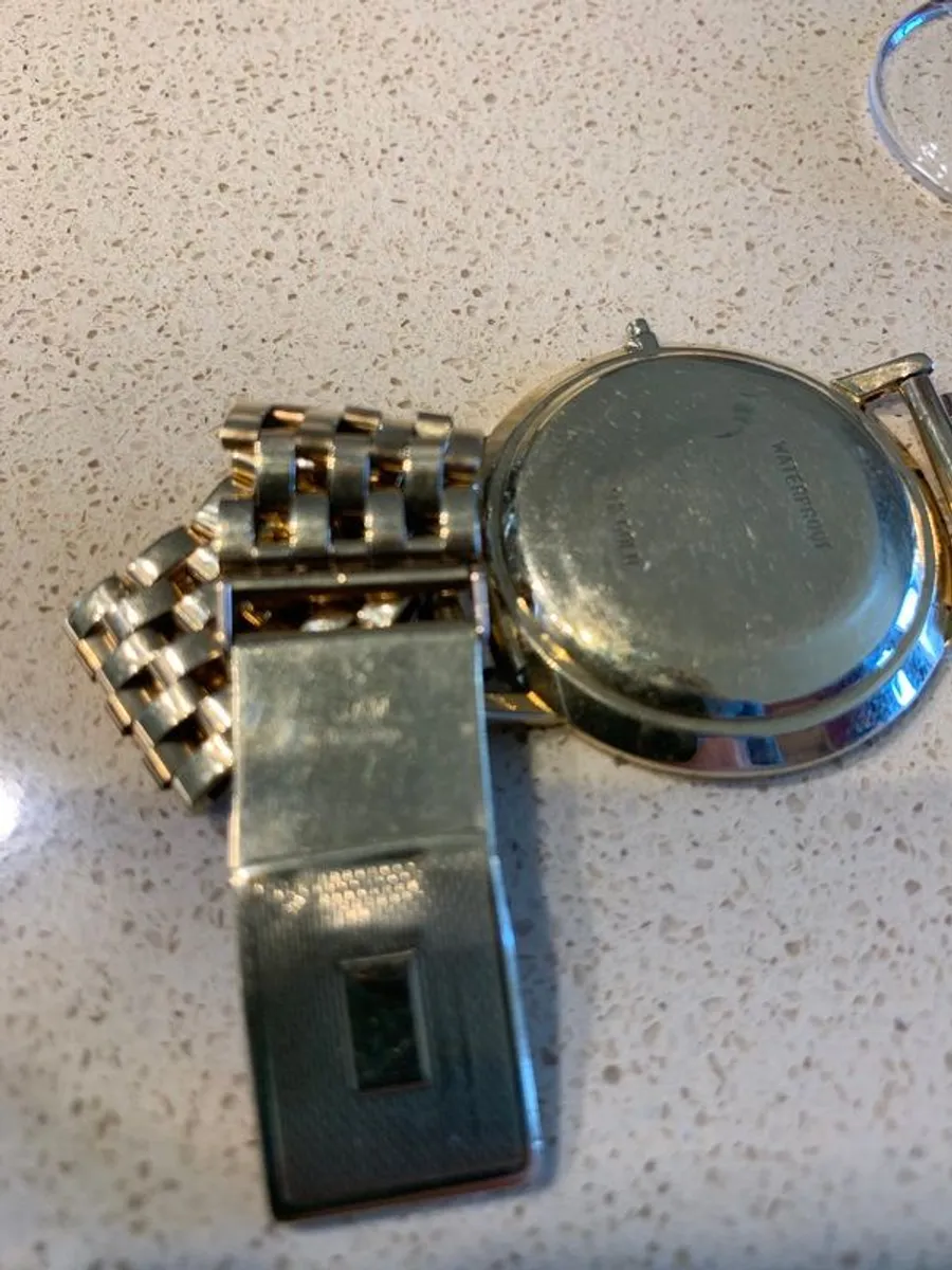Vintage 9ct Gold watch bracelet - Image 4