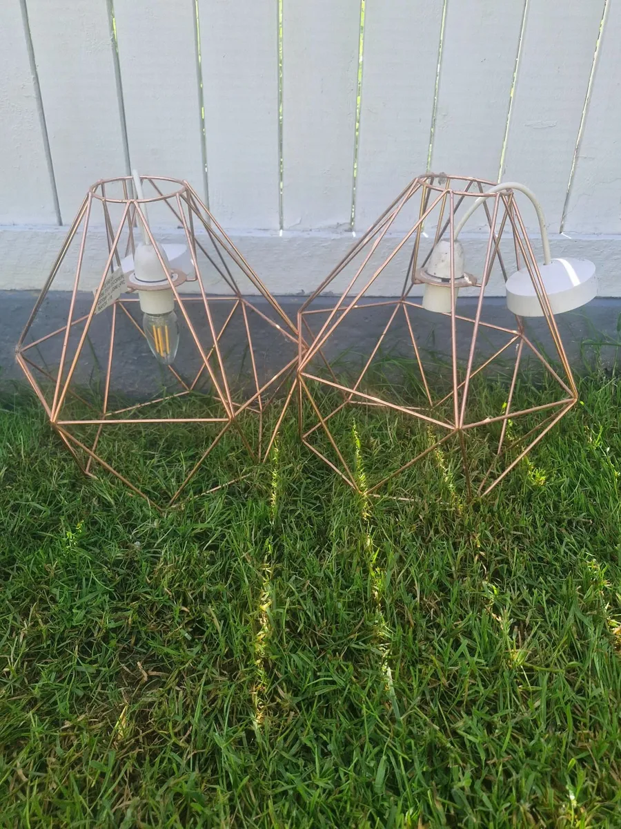 Diamond-shaped retro industrial pendant light sha - Image 1