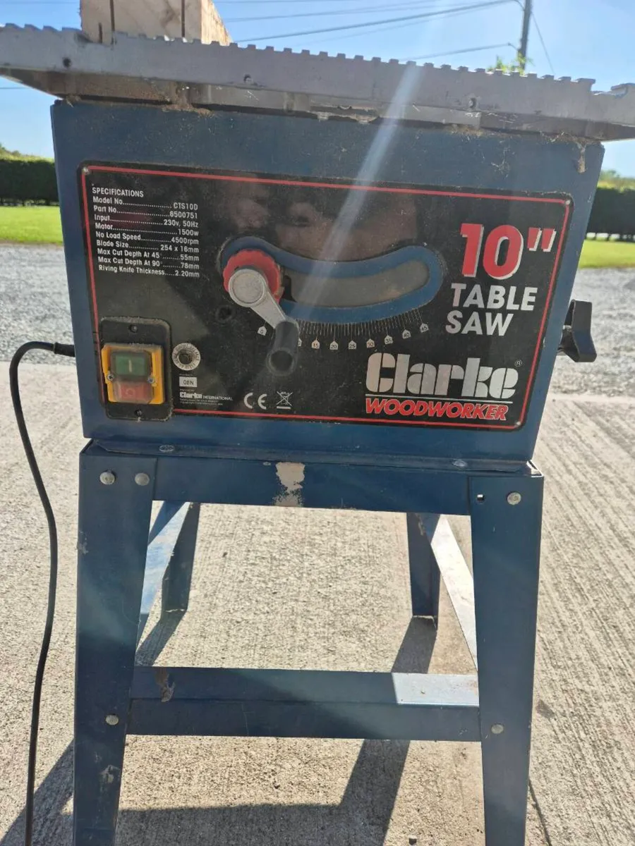 Clarke 10inch table saw - Image 1
