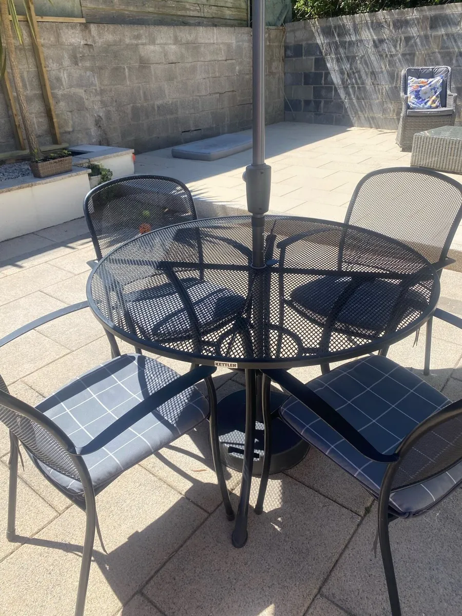 Kettler All Season Outdoor Dining Table Set - Image 2