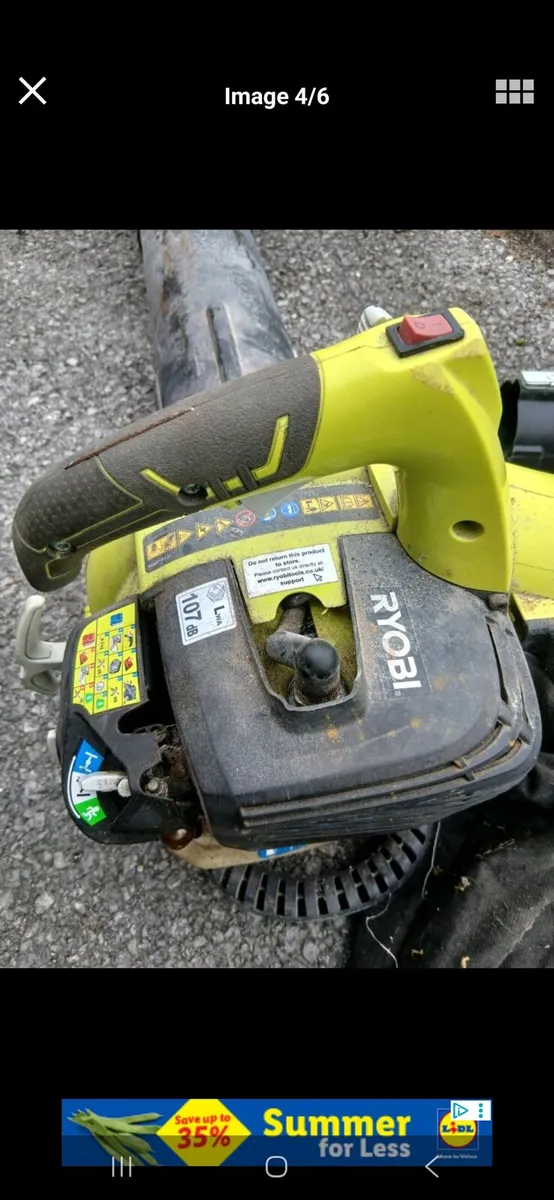 RYOBI PETROL LEAF BLOWER/COLLECTOR - Image 2