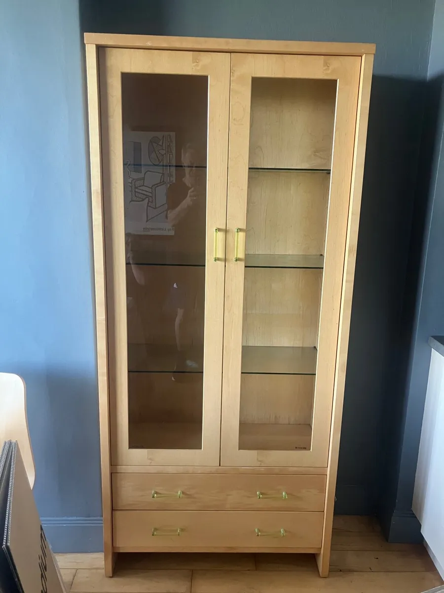 Maple Glass Cabinet - Image 2