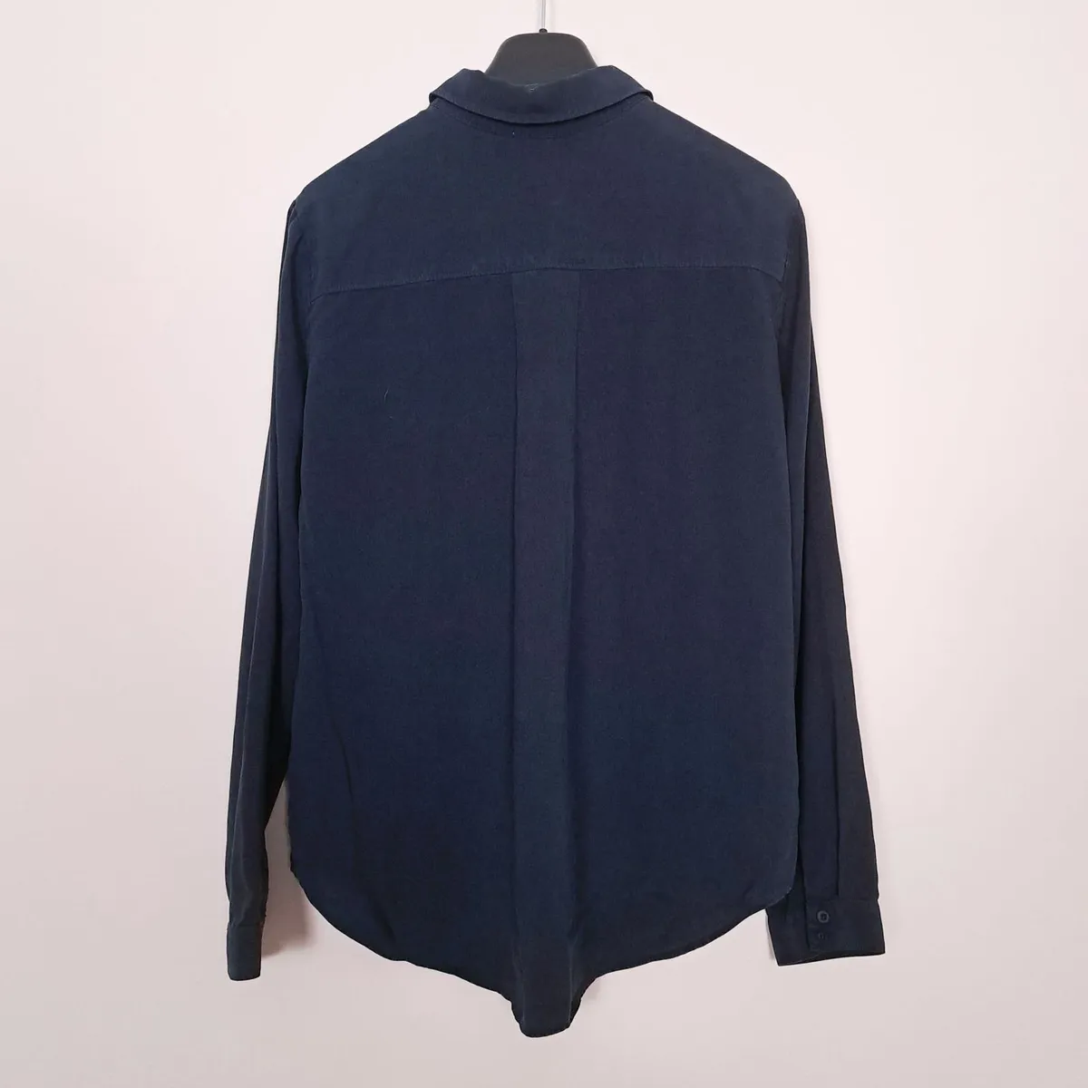 Bella Dahl Navy Blue Long Sleeve Button Up Shirt L - Image 3