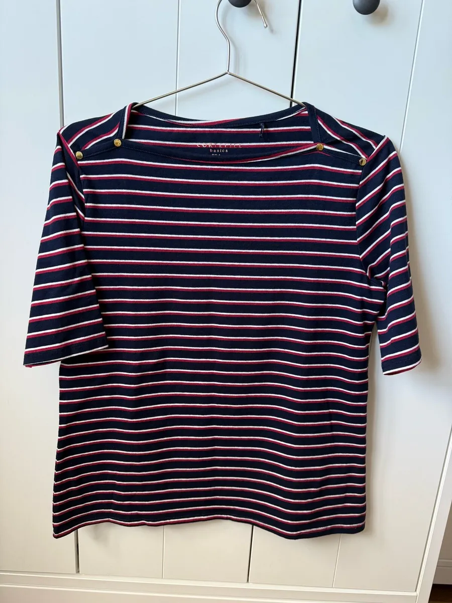 Ladies women Cortefiel cotton t-shirt, like new - Image 1