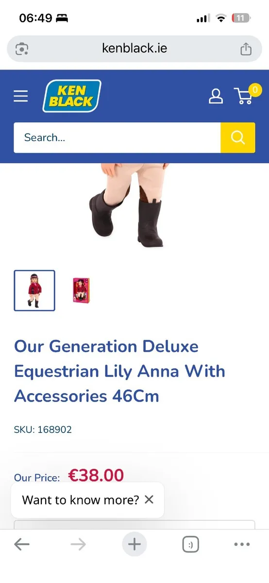 Our Generation Lily Anna deluxe equestrian dolll - Image 2