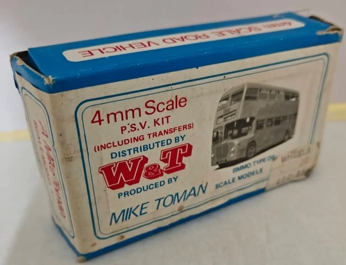 RARE  W & T . MIKE TOMAN KIT BUS DIECAST