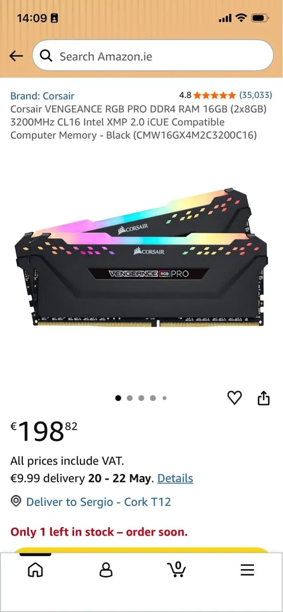 corsair vengance pro 32GB ram (4x8) - Image 2