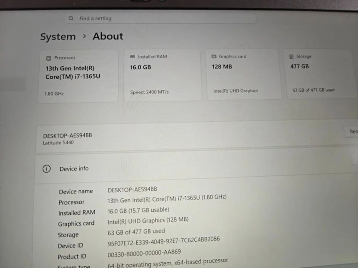 Dell Latitude 5440 Laptop | i7 (13th gen) | 16GB | - Image 3