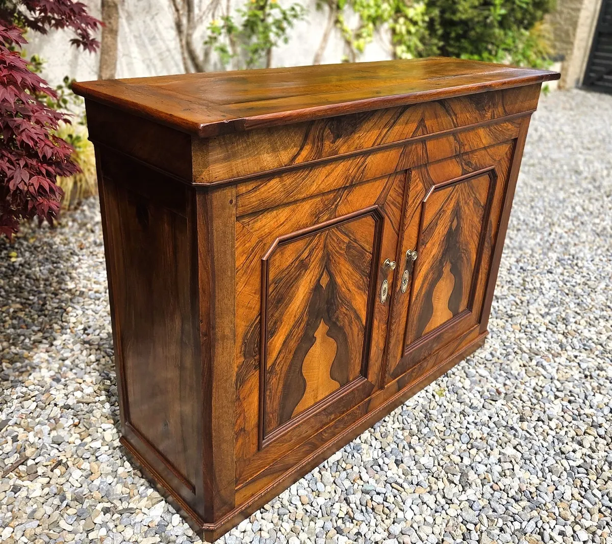 Large Antique French Walnut Hall Cabinet- 1900 - Image 2