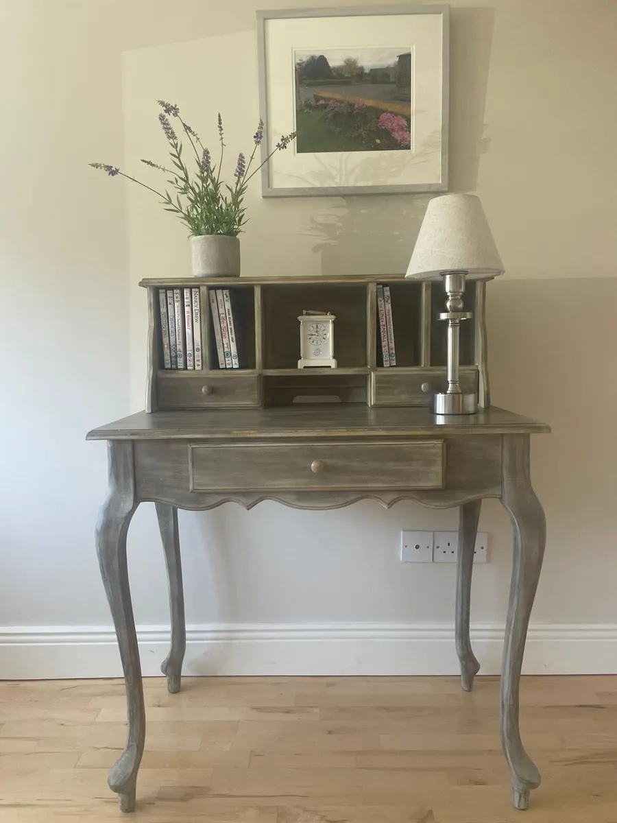 Vintage Grey Desk - Image 2