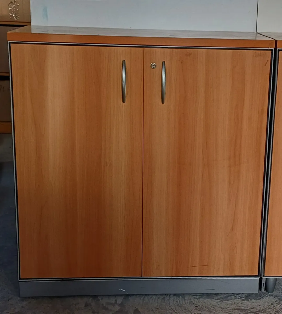 Wooden Top Steel Framed Cabinet - Image 1