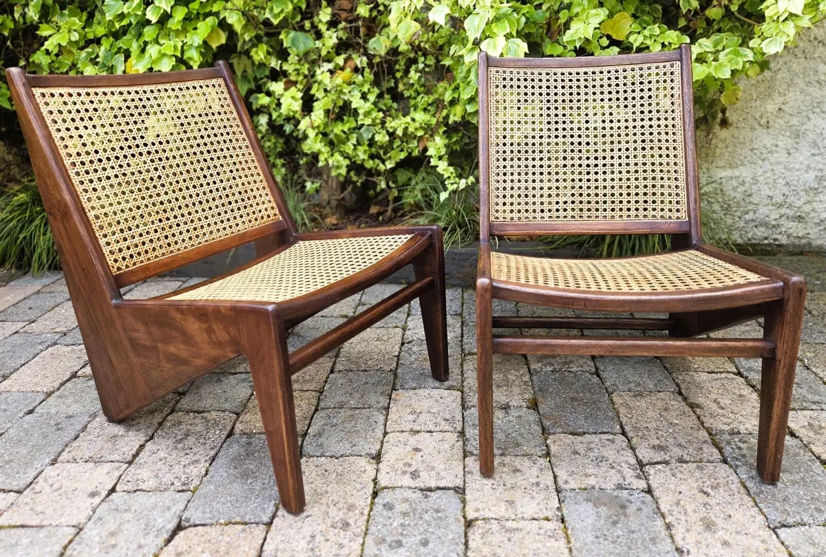 Pair of Vintage Teak Kangaroo Chairs - Image 2