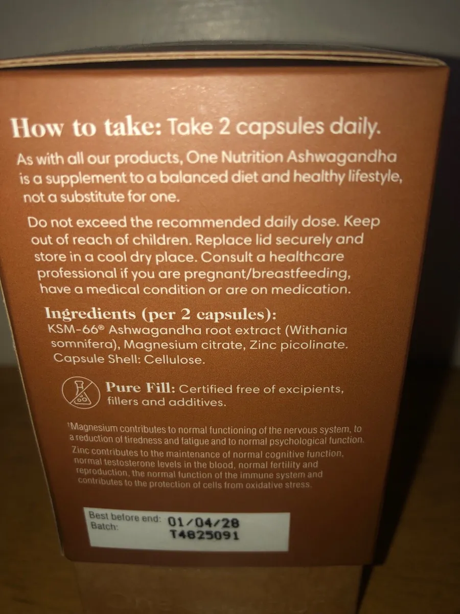 One Nutriton Ashwagandha - Image 3