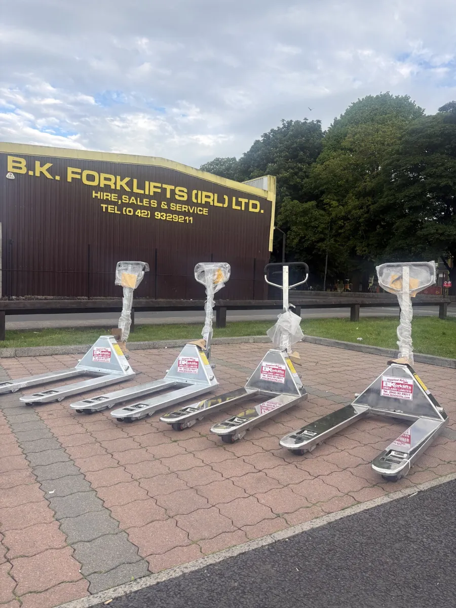 New Stainless , and Galvanised Pallet Trucks - Image 1