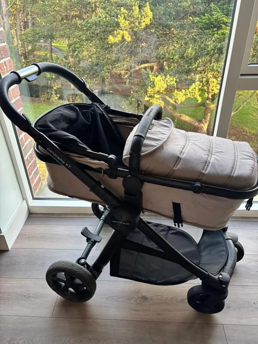 Panorama XTi by Babylo 2-in-1 Travel System with EnfaSafe i-Size R129 Car Seat Leaf - Image 1
