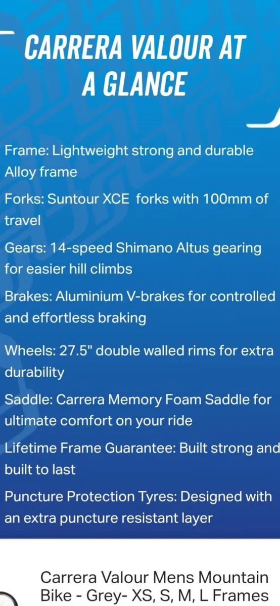 NEW Carrera Valour Mt.Bike - Image 2
