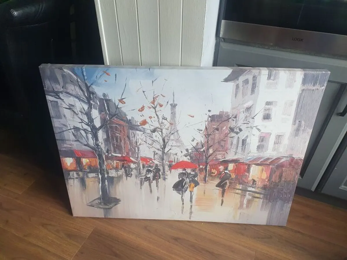 Paris rainy day painting - Image 2