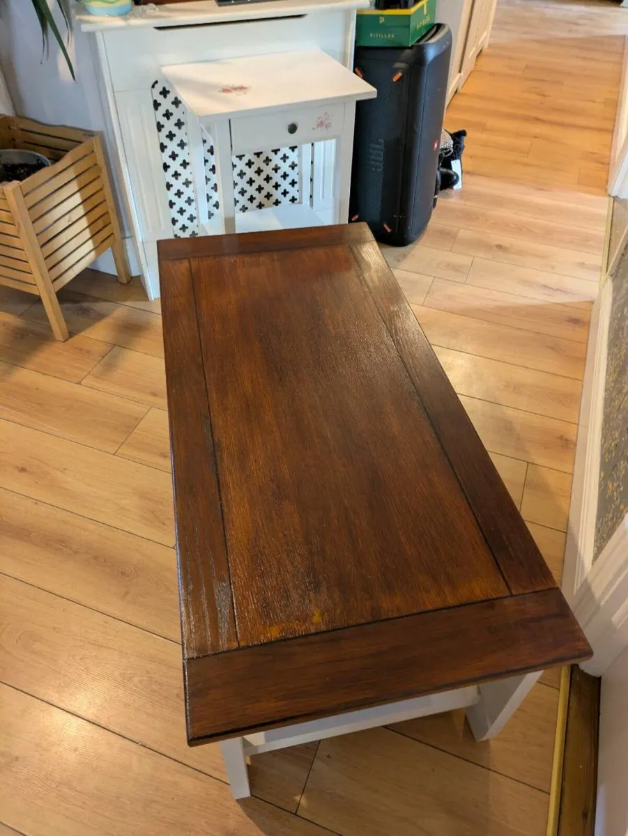 Large 2 drawer coffee table - Image 3