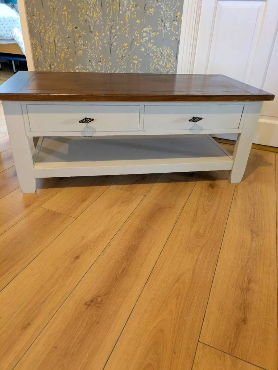 Large 2 drawer coffee table - Image 1