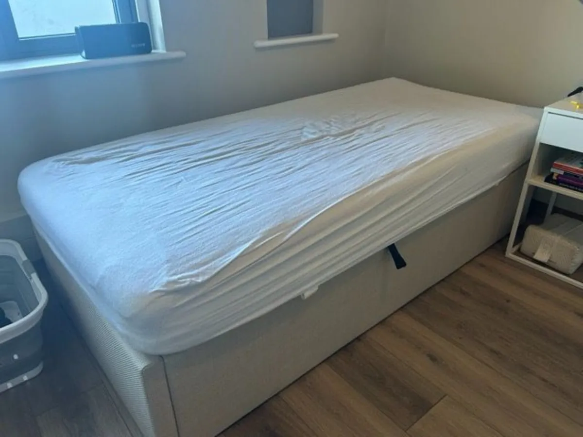 Single Storage Bed + Mattress — New Jan 2026 - Image 2