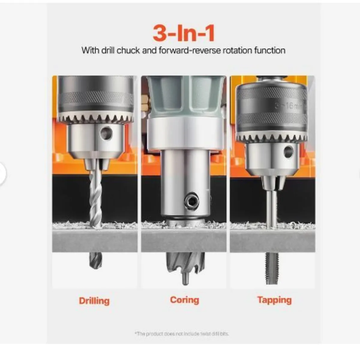 Magnetic Drill, 1450W - Image 3