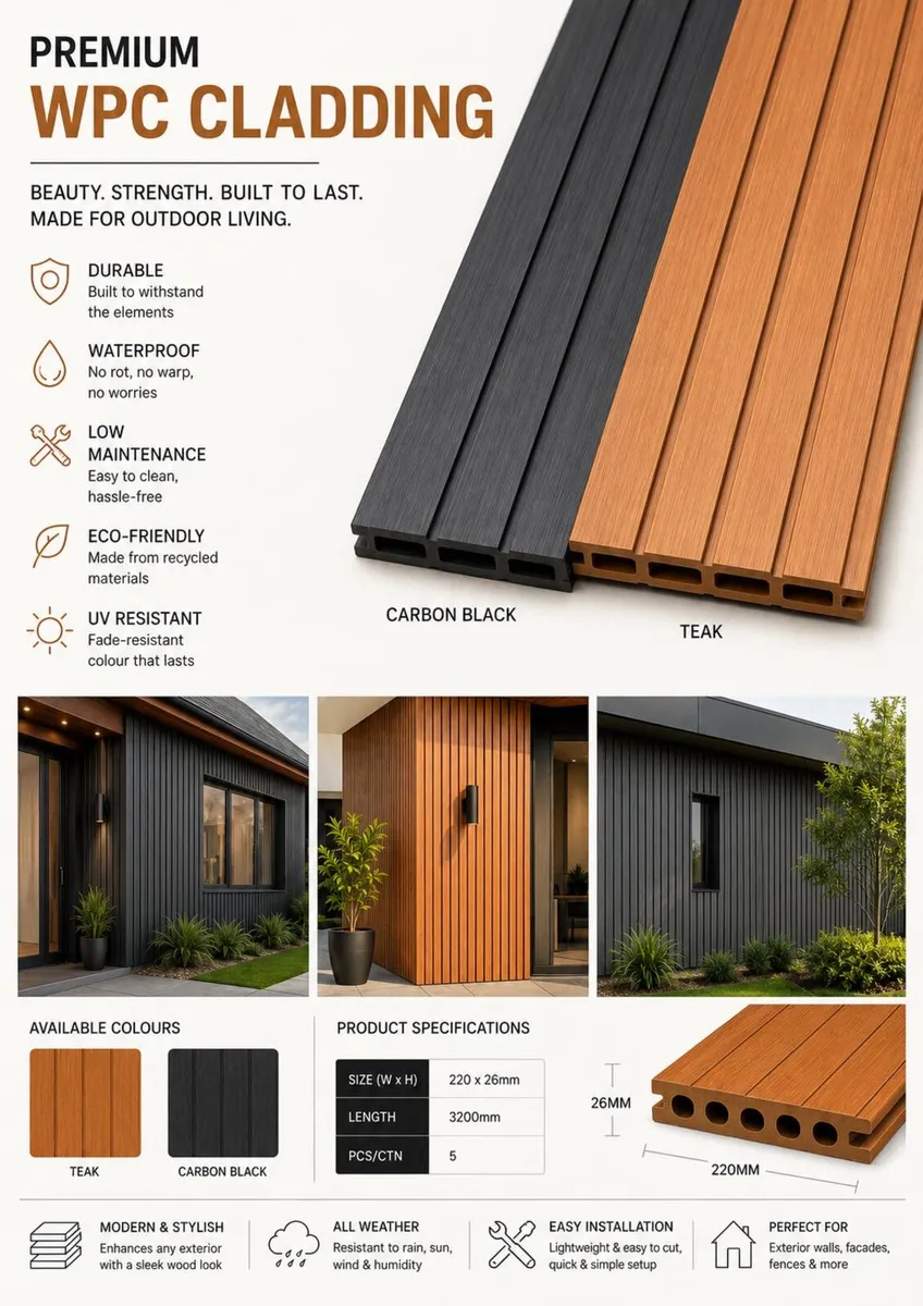 WPC Fencing, Decking, Cladding - Image 4
