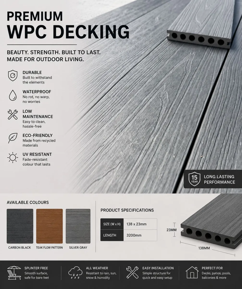 WPC Fencing, Decking, Cladding - Image 3