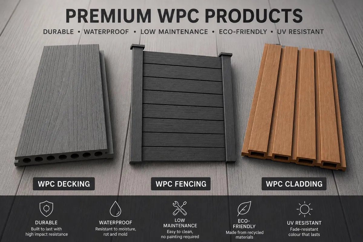 WPC Fencing, Decking, Cladding - Image 1
