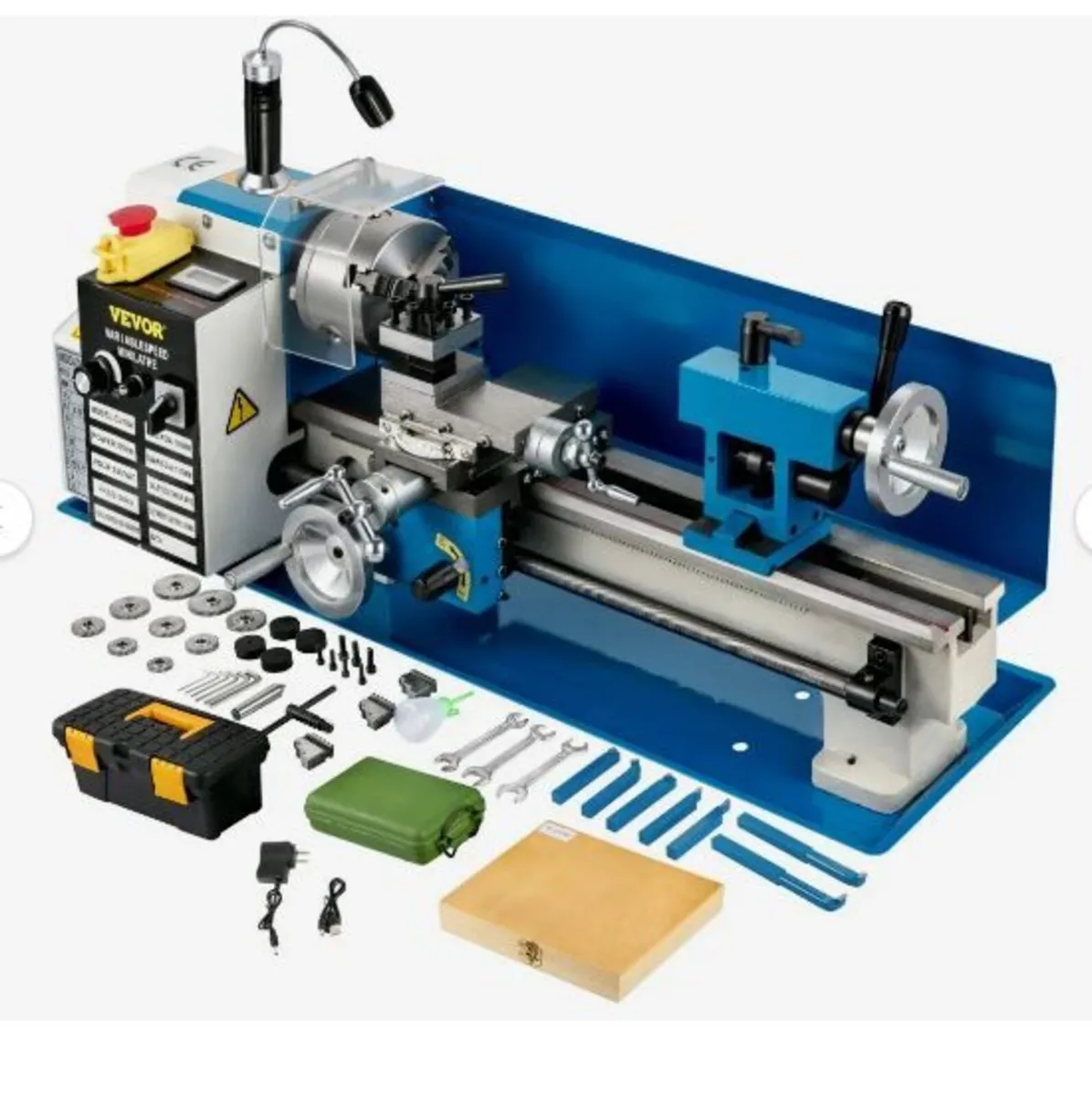 Mini Metal Lathe, 180 x 350 mm Benchtop Metal - Image 4