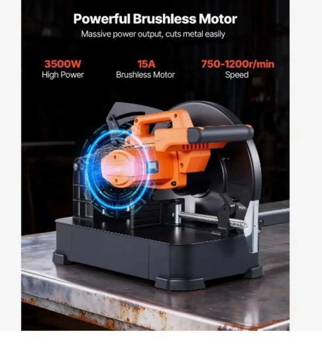 Chop Saw, 355 mm Stainless Steel - Image 2