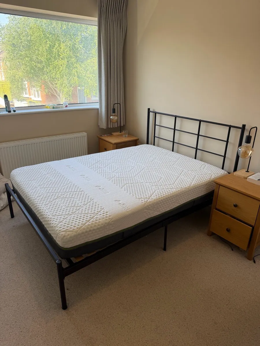 Double bedframe and mattress - Image 1