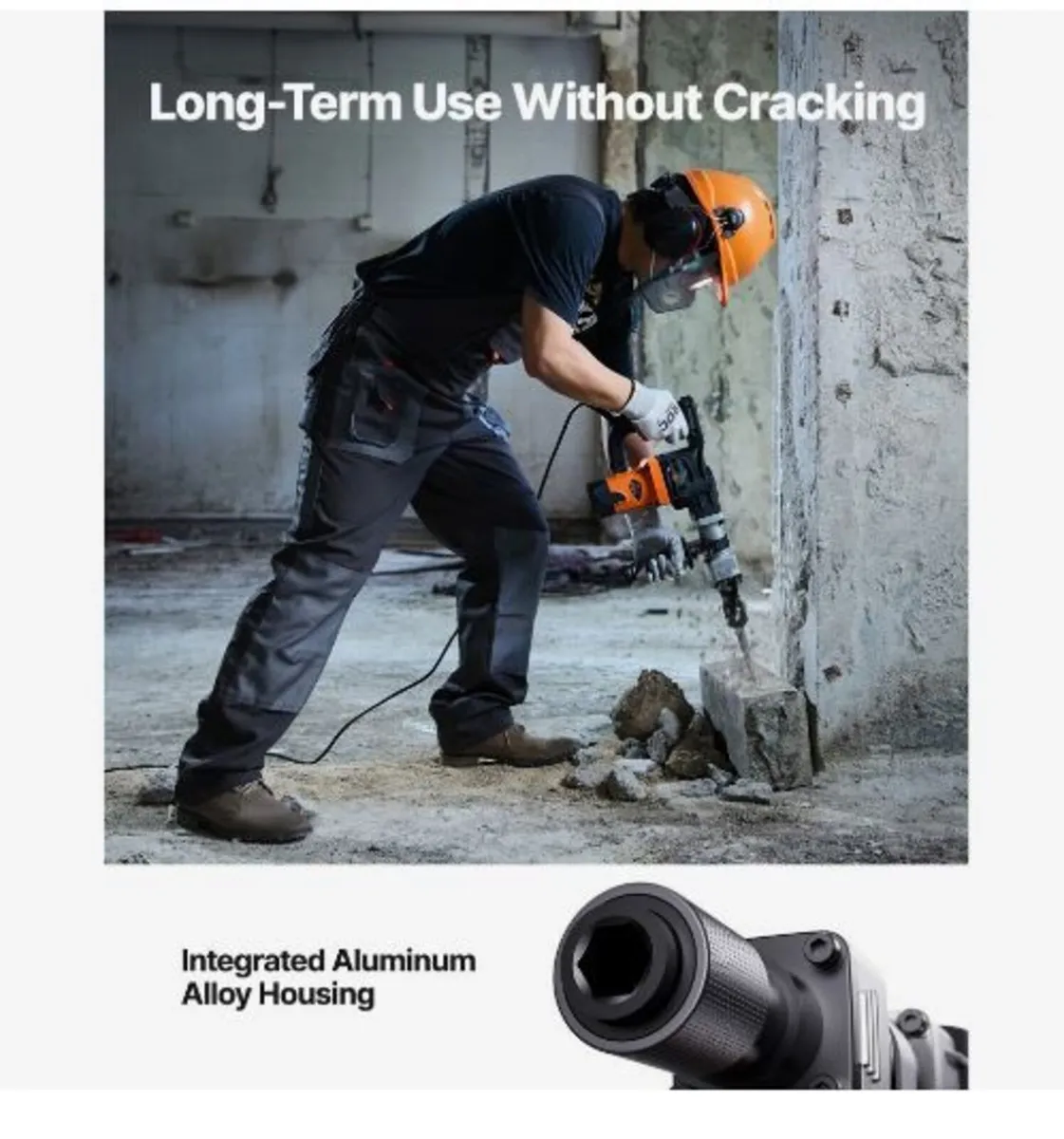 Demolition Jack Hammer Concrete Breaker 1400W - Image 4
