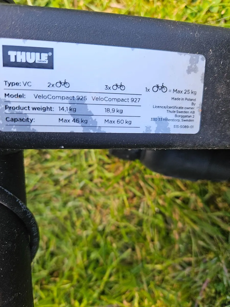 Thule VeloCompact 927 bike rack - Image 2