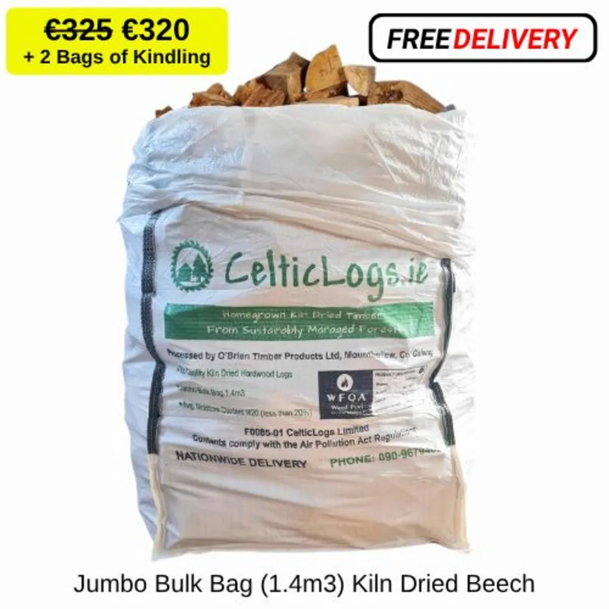 Kiln Dried Hardwood Logs; FREE Nationwide Delivery - Image 2