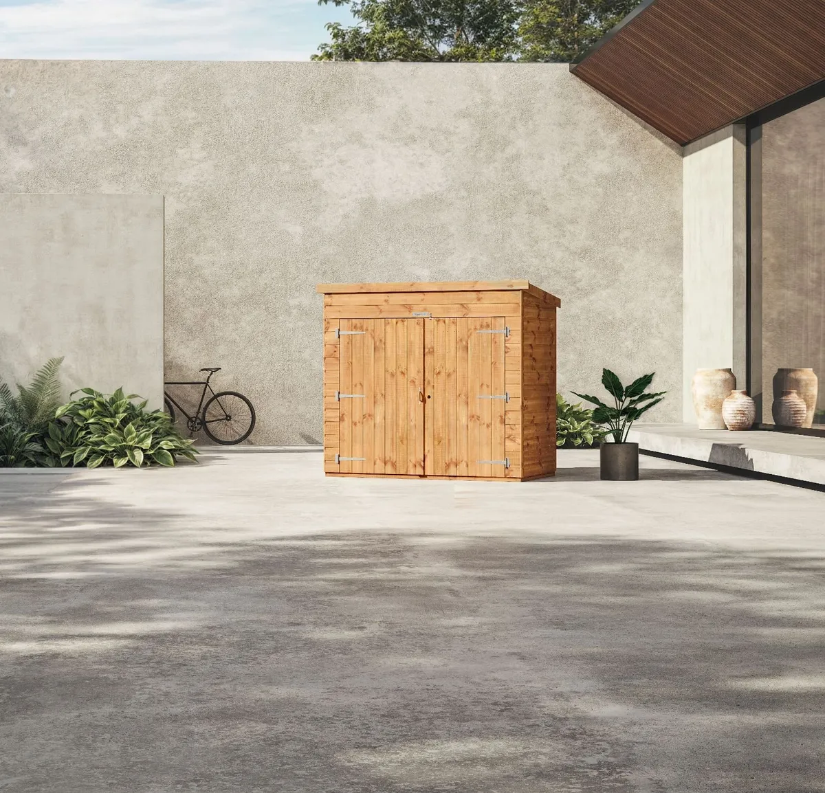 🪵 6x6 Deluxe Timber Bike Shed – Holds 4-5 Bikes - Image 4