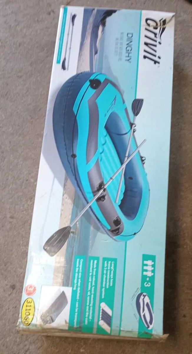 3-Person Inflatable Dinghy Bundle (new, unopened) - Image 1