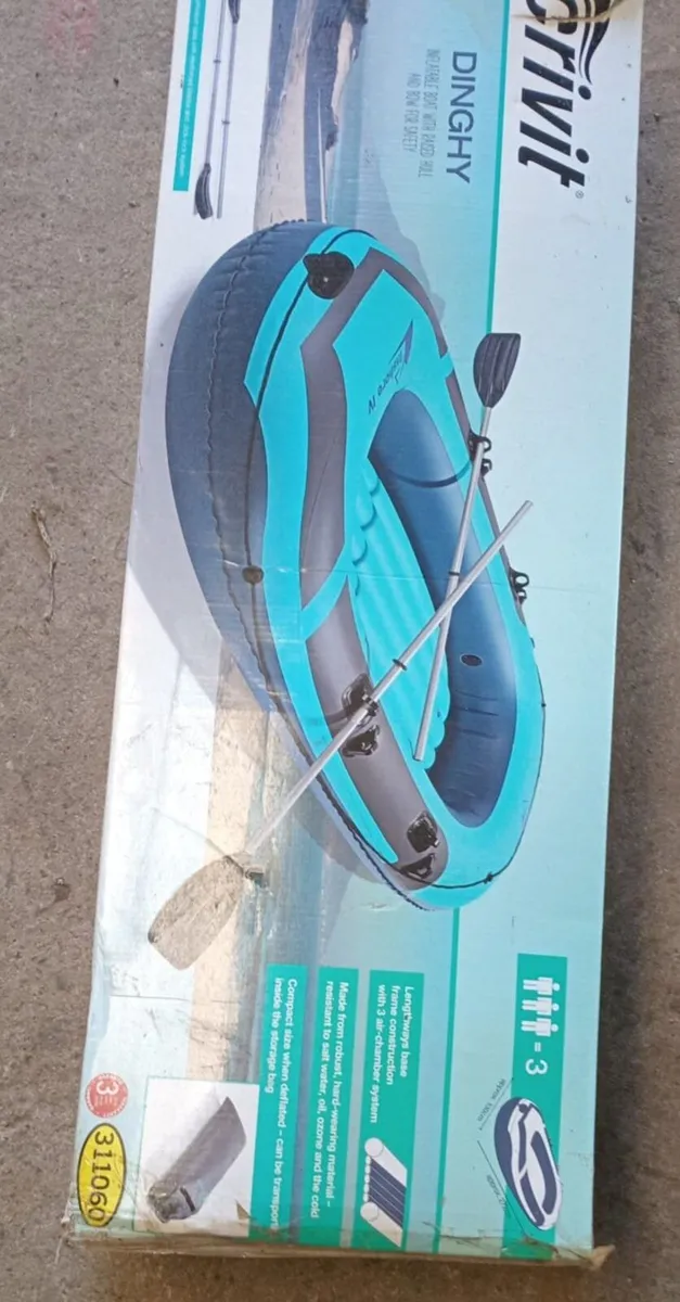 3-Person Inflatable Dinghy Bundle (new, unopened) - Image 2
