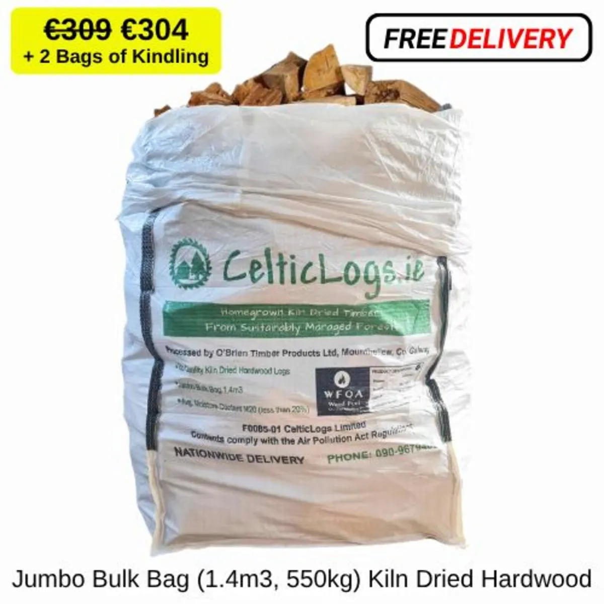 Kiln Dried Hardwood Logs; FREE Nationwide Delivery - Image 3