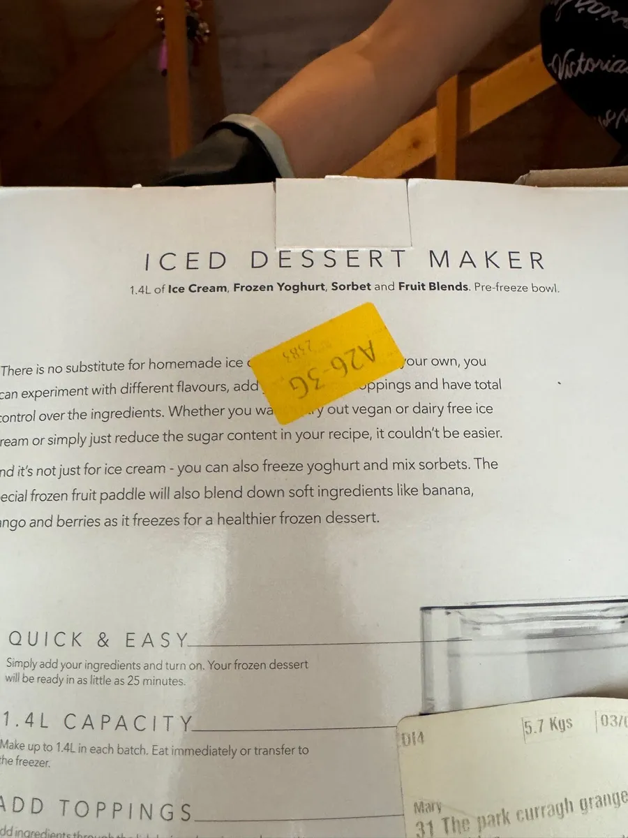 Cuisinart iced dessert maker - Image 3