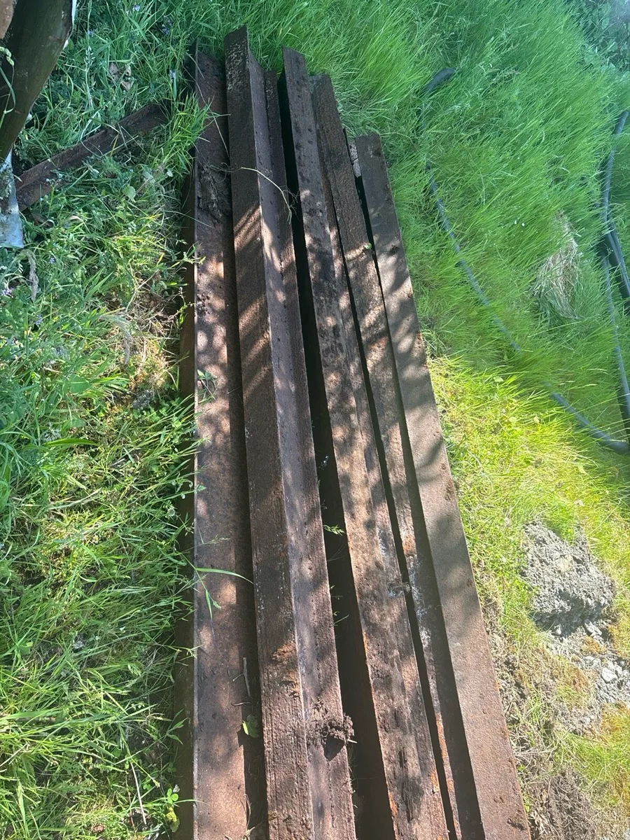 7 Heavy duty steel channels/beams 15ft 8”x4” - Image 2