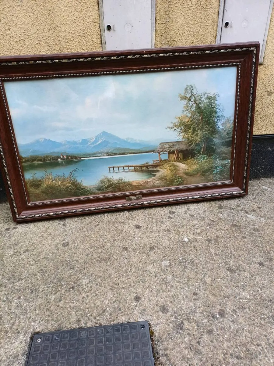 Vintage Picture "Connemara Lake" - Image 4