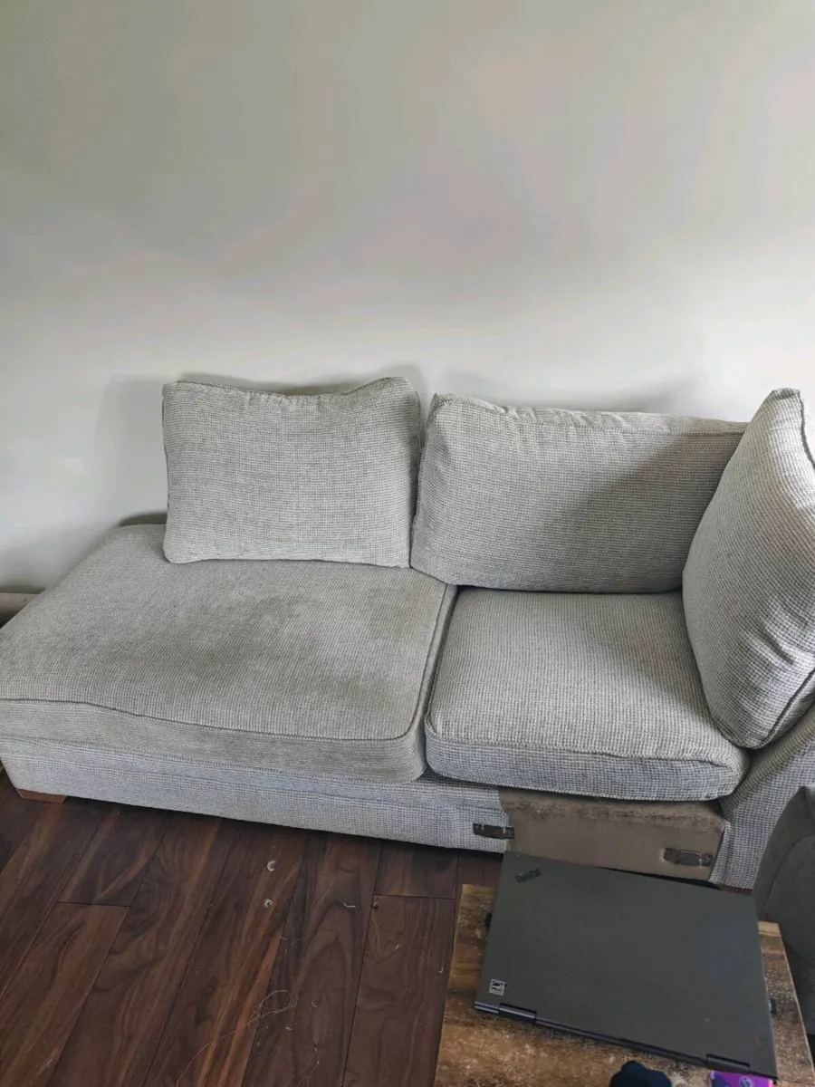 L shaped grey sofa - Image 3
