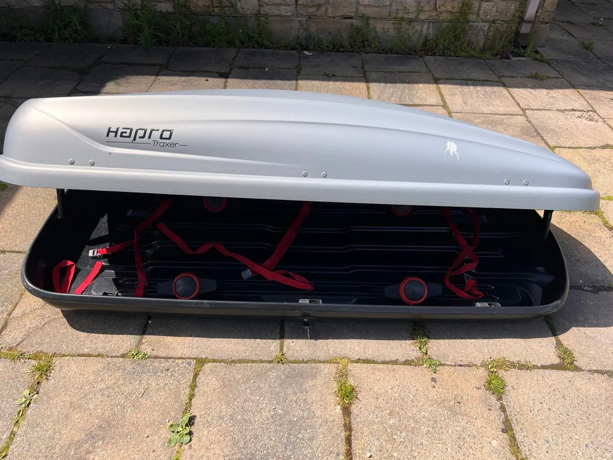 Hapro Traxer 6.6 Silver Grey Roof Box — 410L - Image 4