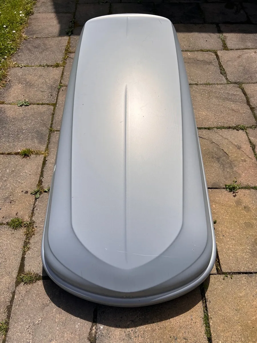 Hapro Traxer 6.6 Silver Grey Roof Box — 410L - Image 1