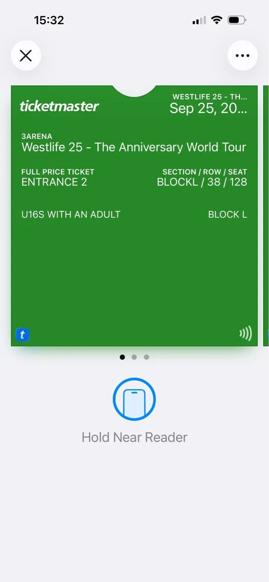 Westlife ticket