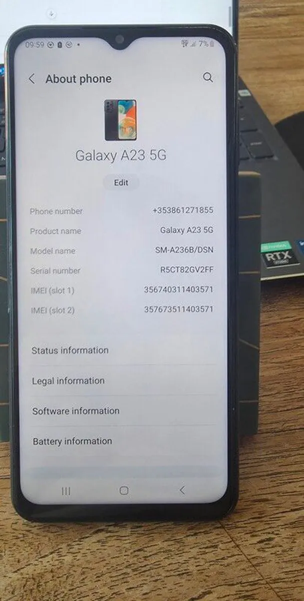 Samsung Galaxy A23 5G Dual SIM Unlocked Excellent Condition - Image 2