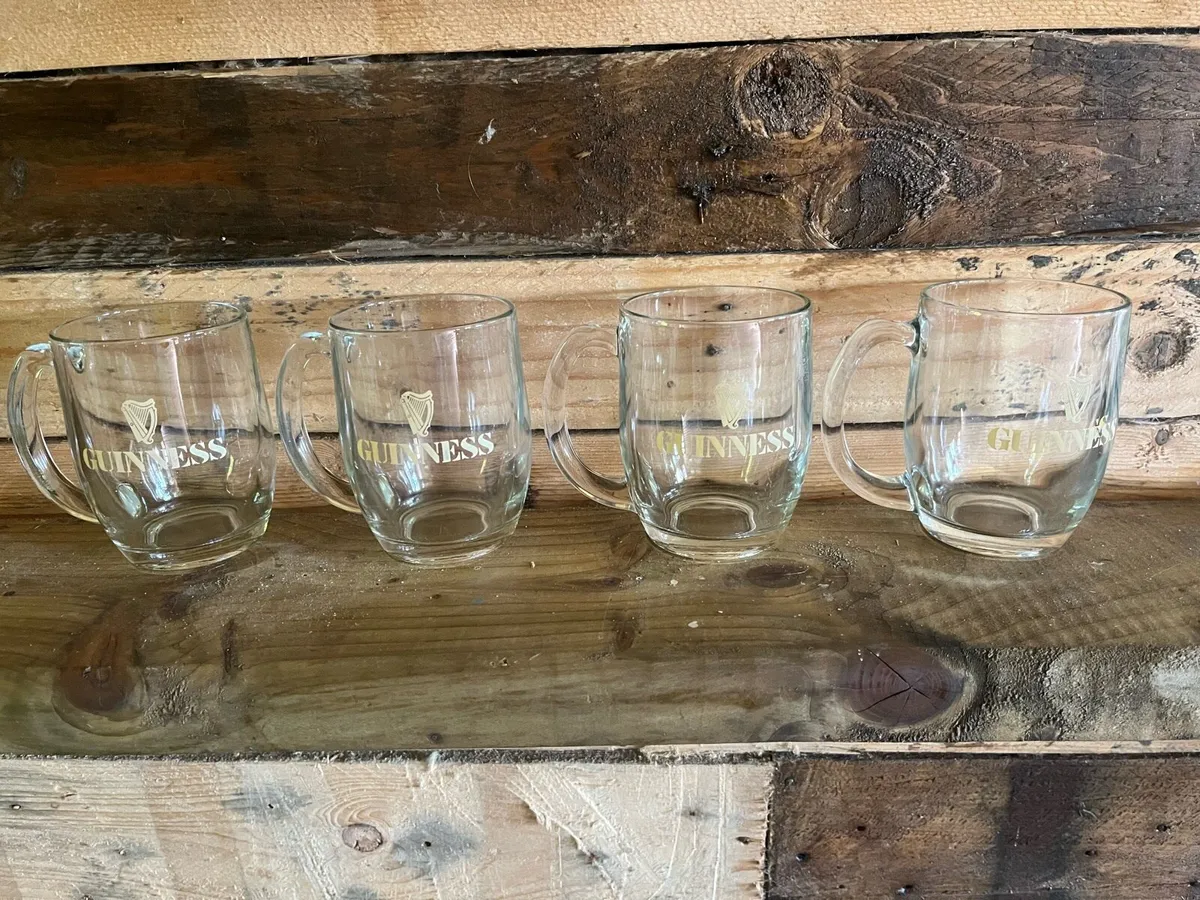 1970s Guinness Half Pint Glasses - Image 1