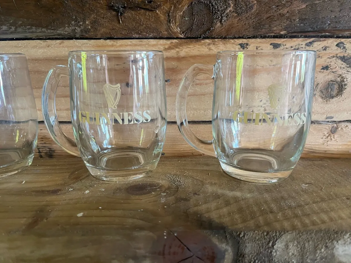 1970s Guinness Half Pint Glasses - Image 3