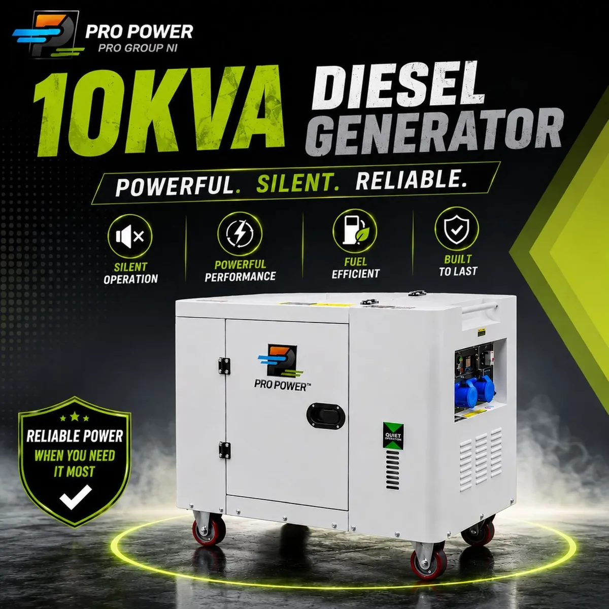 10KVA Semi-Hatch Silent Diesel Generator