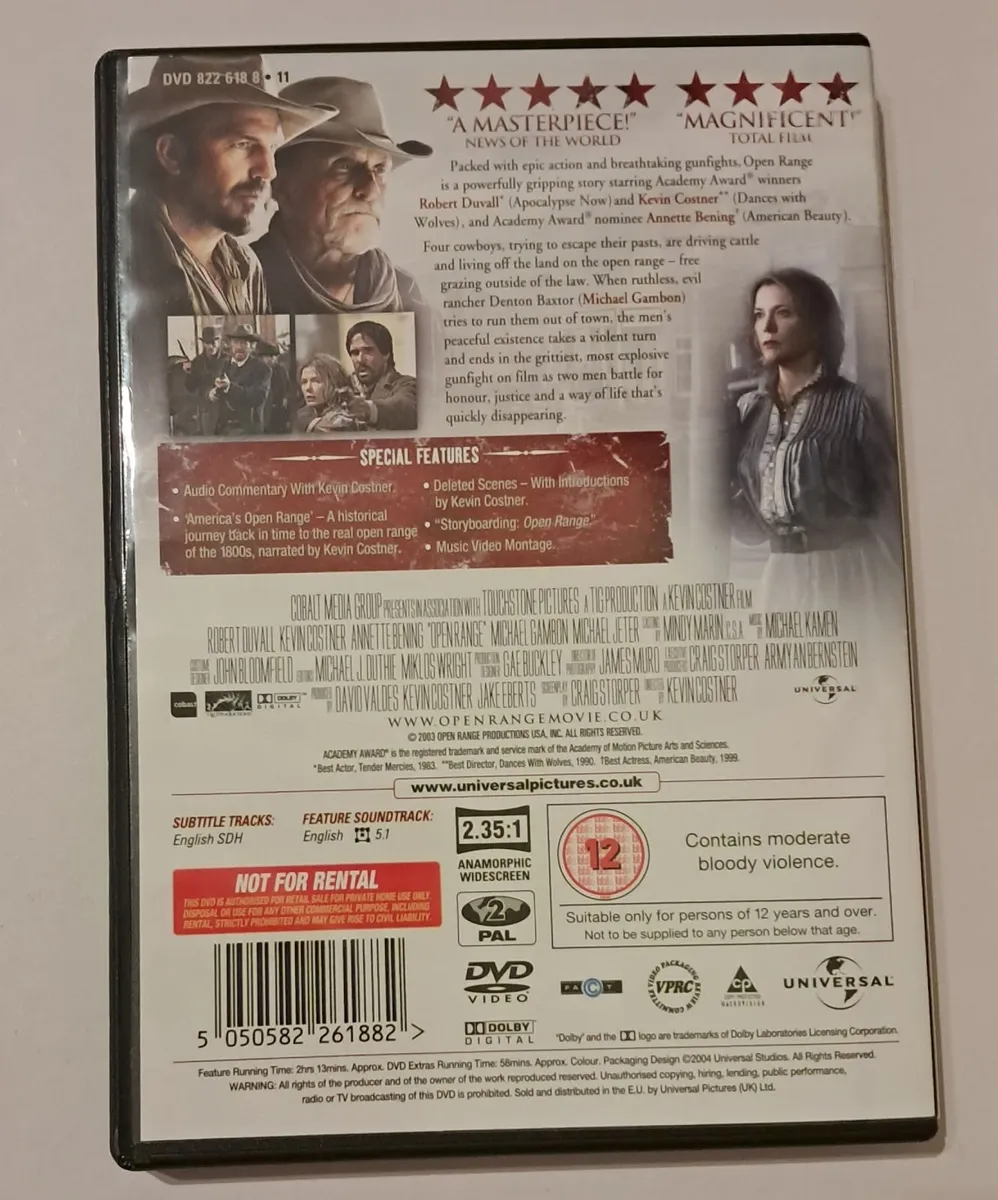 Open Range DVD - great condition - Image 2
